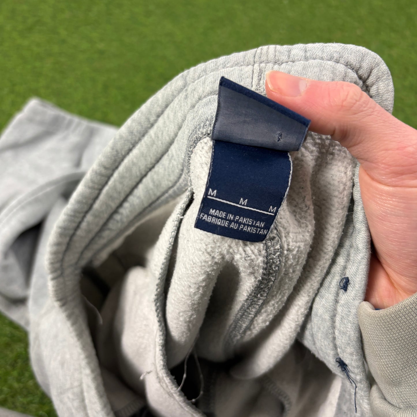 00s Nike Wide Leg Cotton Joggers Grey Medium