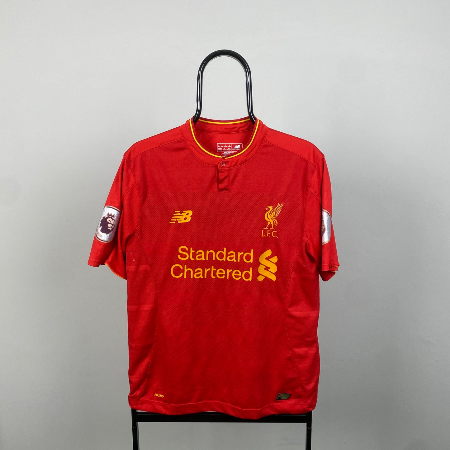 00s New Balance Liverpool Coutinho Football Shirt T-Shirt Red Small