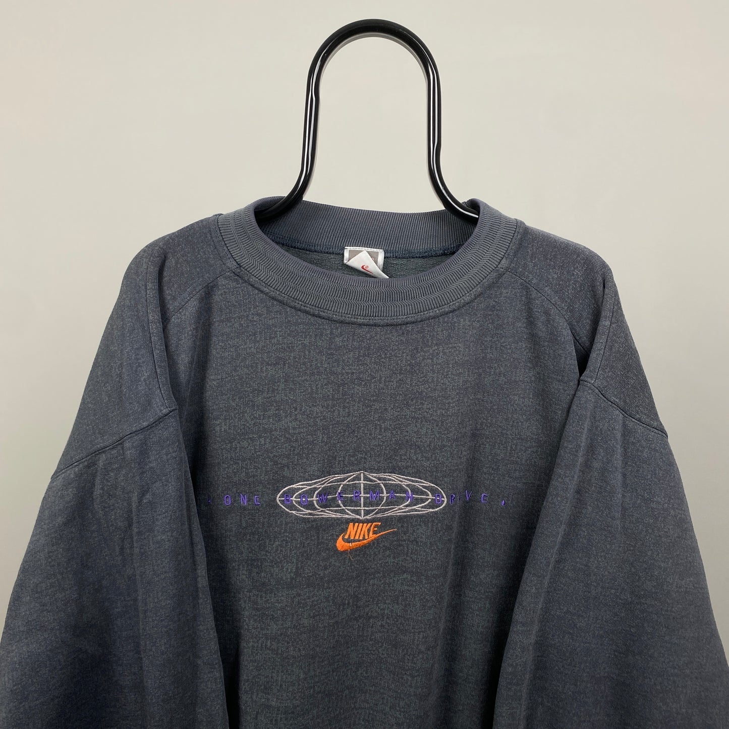 90s Nike Sweatshirt Grey Large