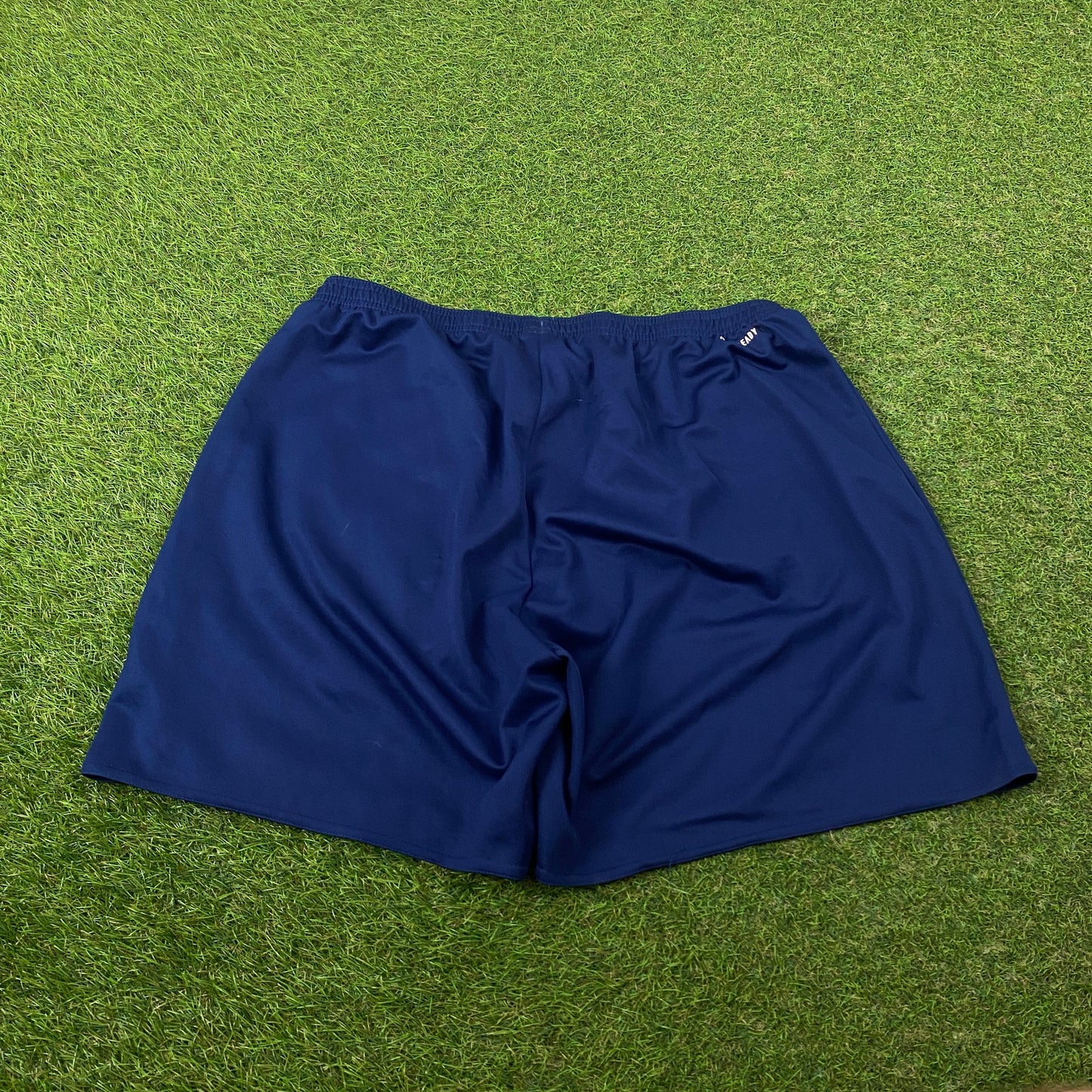 00s Adidas Football Shorts Blue Large