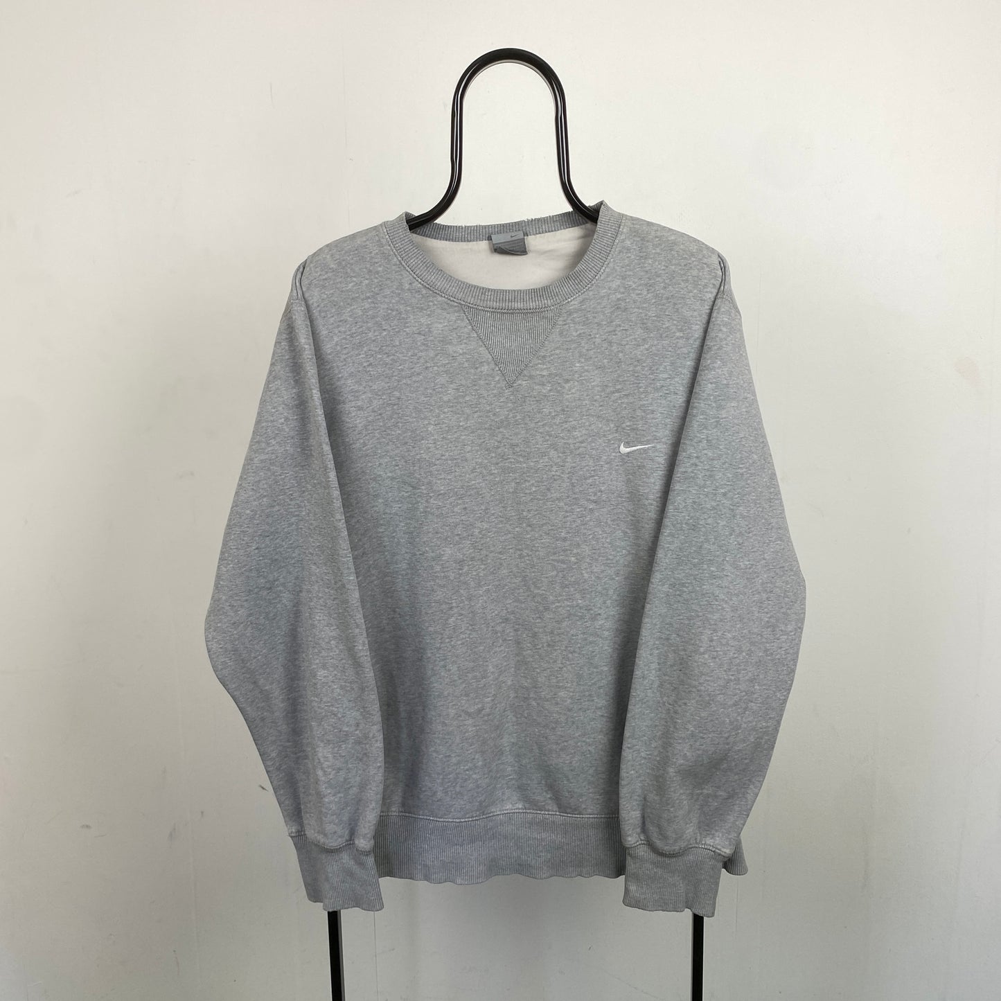 00s Nike Heavyweight Sweatshirt Grey Large
