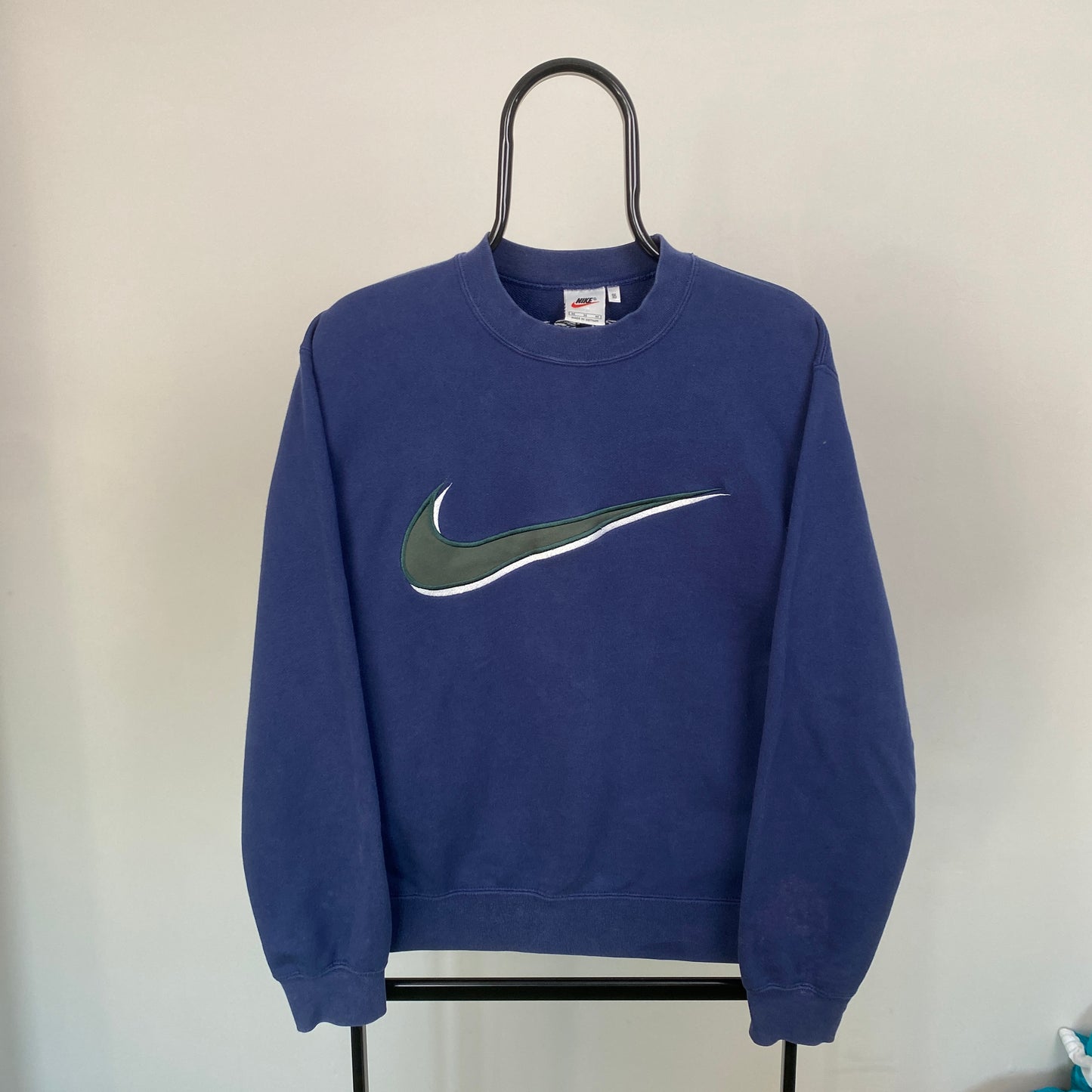 90s Nike Sweatshirt Blue Medium