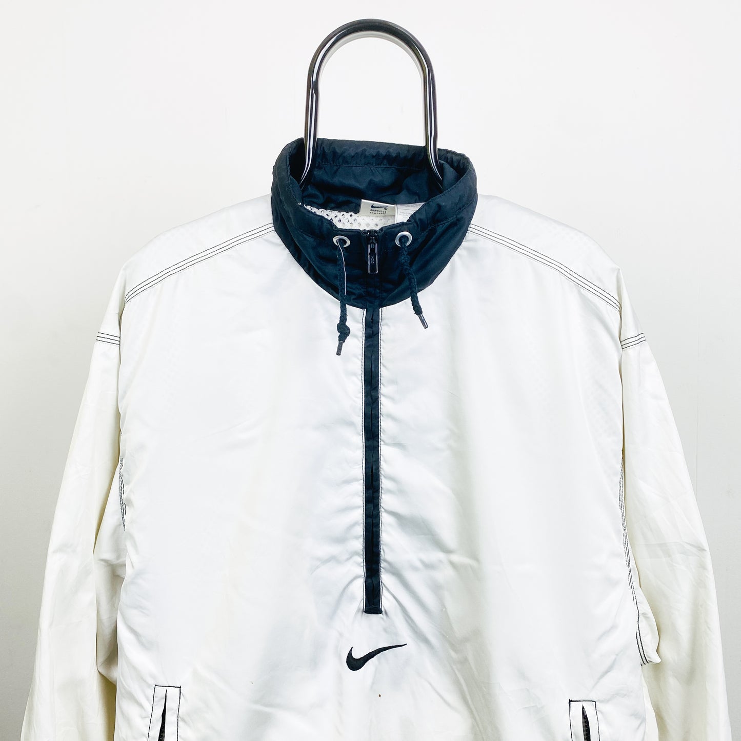 90s Nike Windbreaker Jacket White Small