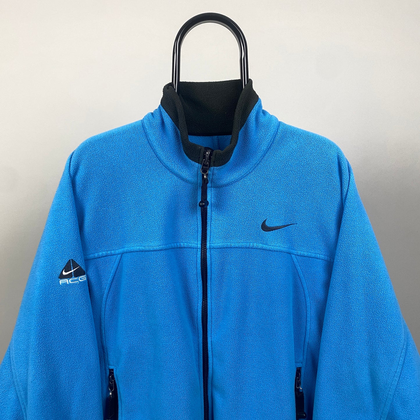 00s Nike ACG Fleece Sweatshirt Blue Medium