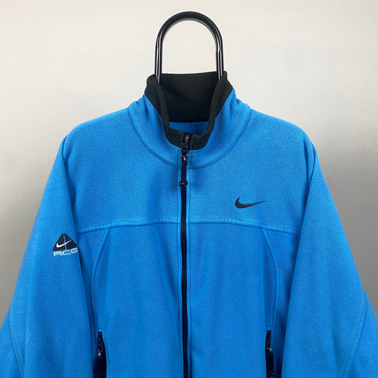 00s Nike ACG Fleece Sweatshirt Blue Medium