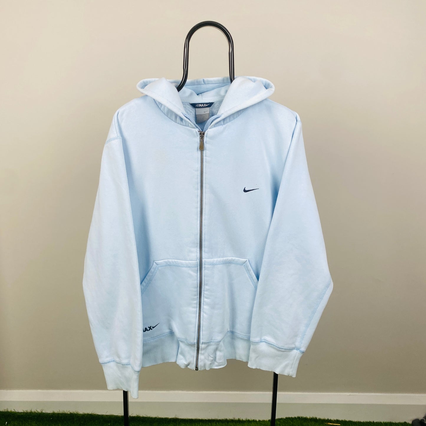 00s Nike Air Max Zip Hoodie Baby Blue Large