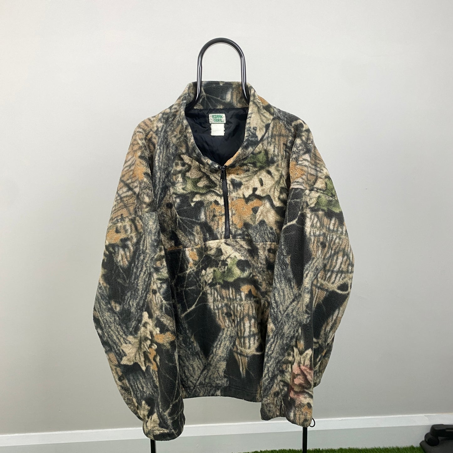 Retro Ozark Trail Realtree Fleece Sweatshirt Brown XL