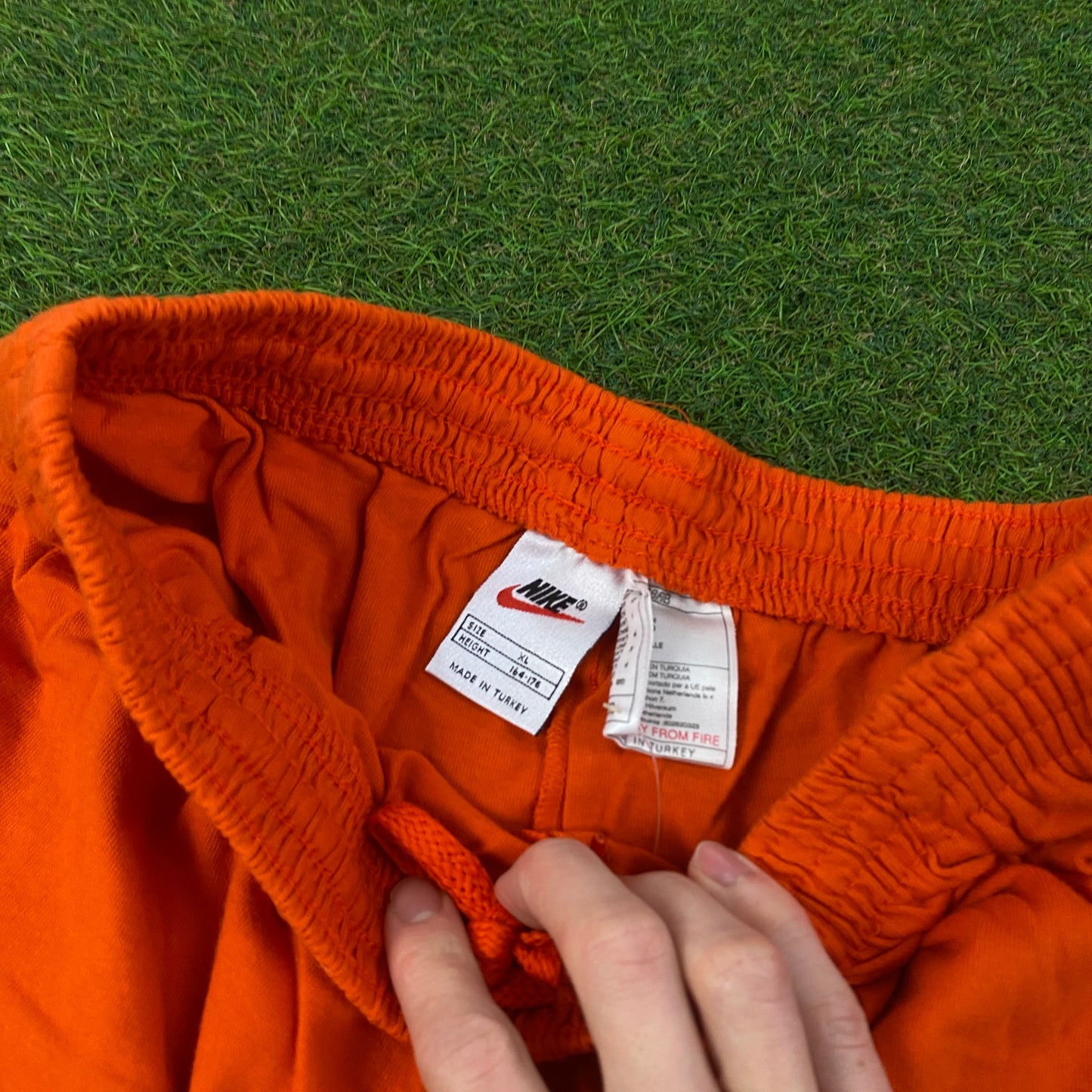 90s Nike Cotton Shorts Orange Small
