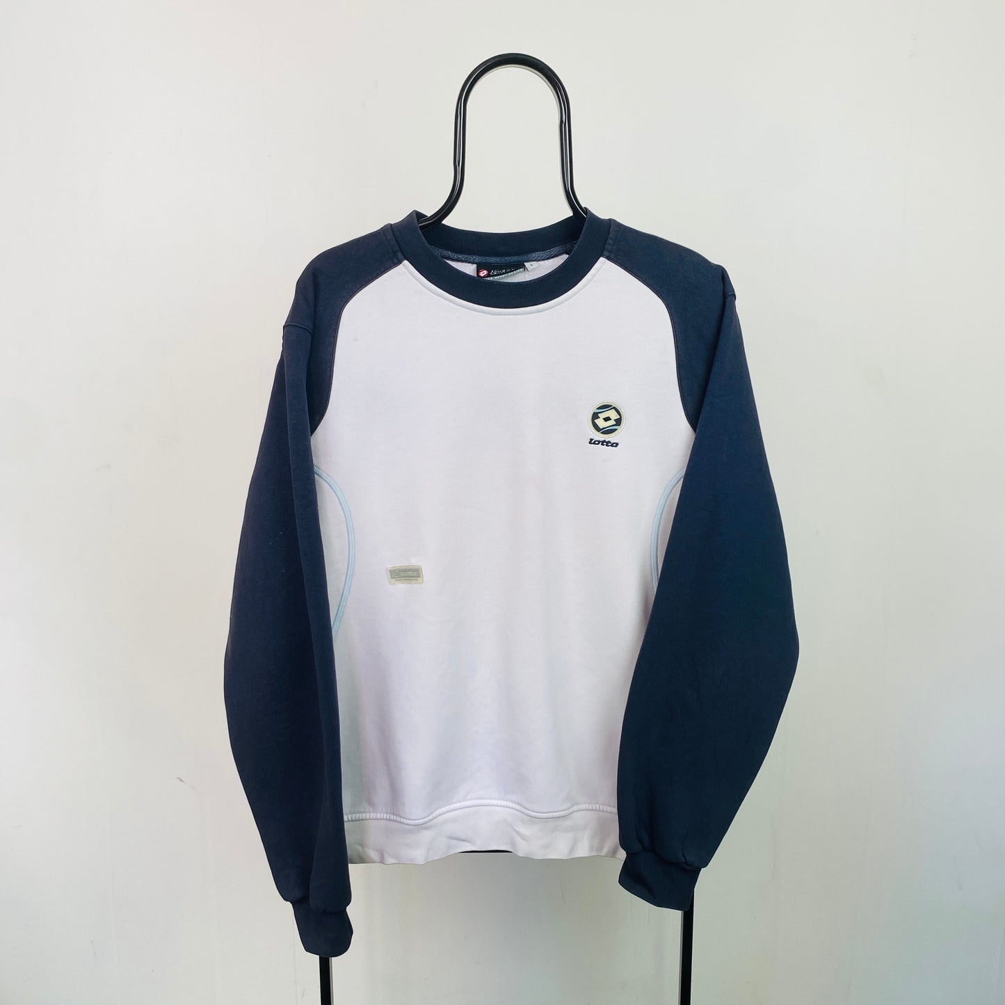 Retro Lotto Tennis Sweatshirt White Large