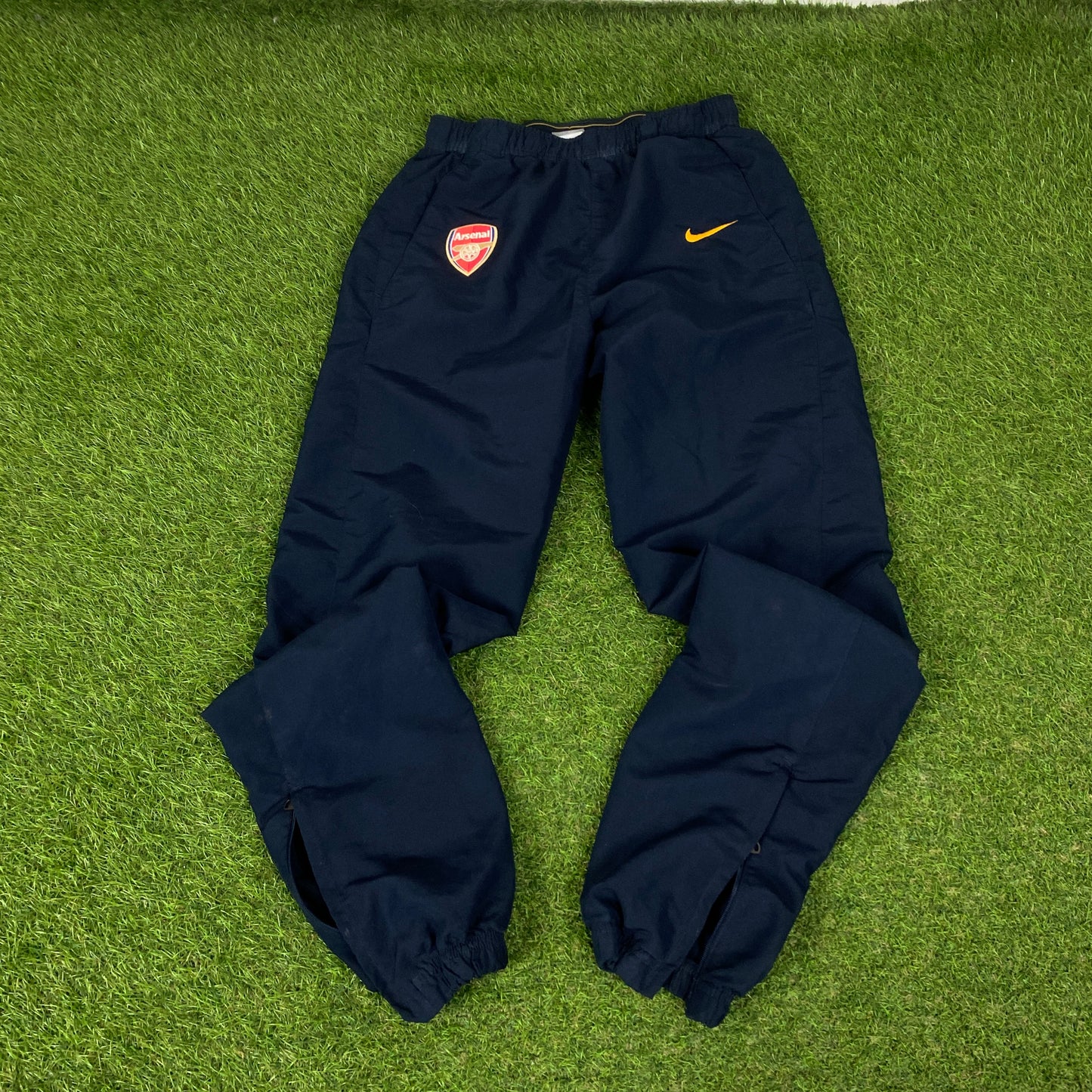 00s Nike Arsenal Windbreaker Jacket + Joggers Tracksuit Set Blue XS
