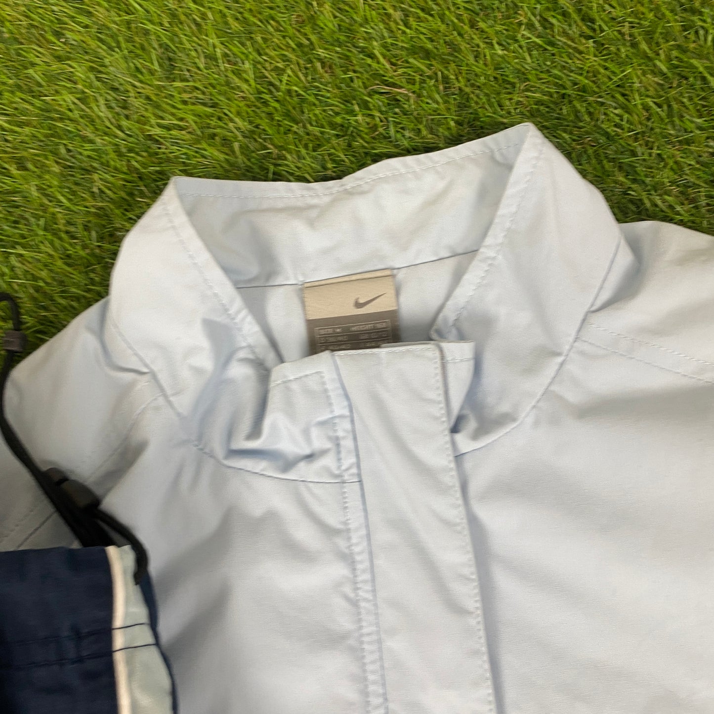 00s Nike Windbreaker Jacket + Joggers Set Blue Medium