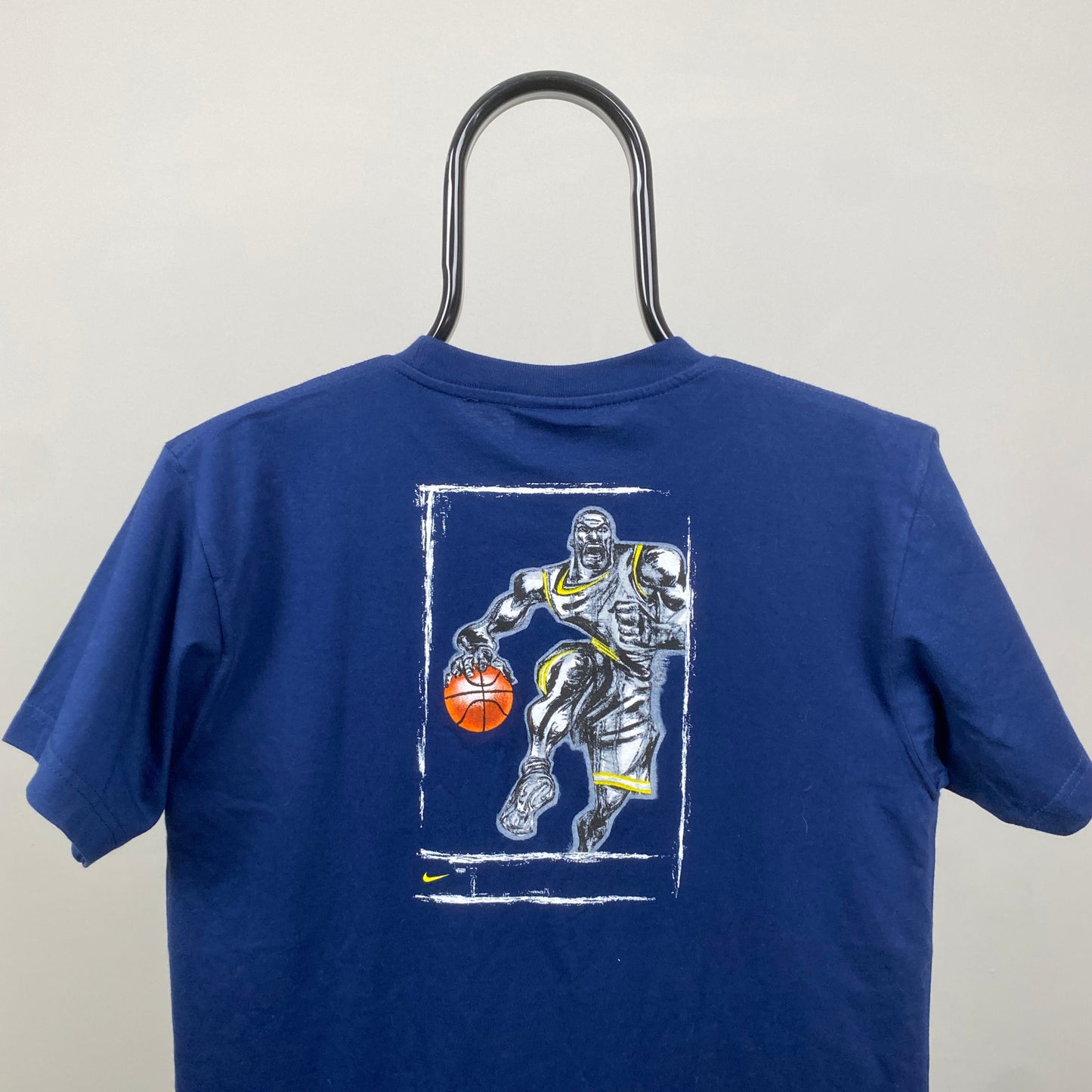 90s Nike Basketball T-Shirt Blue XS
