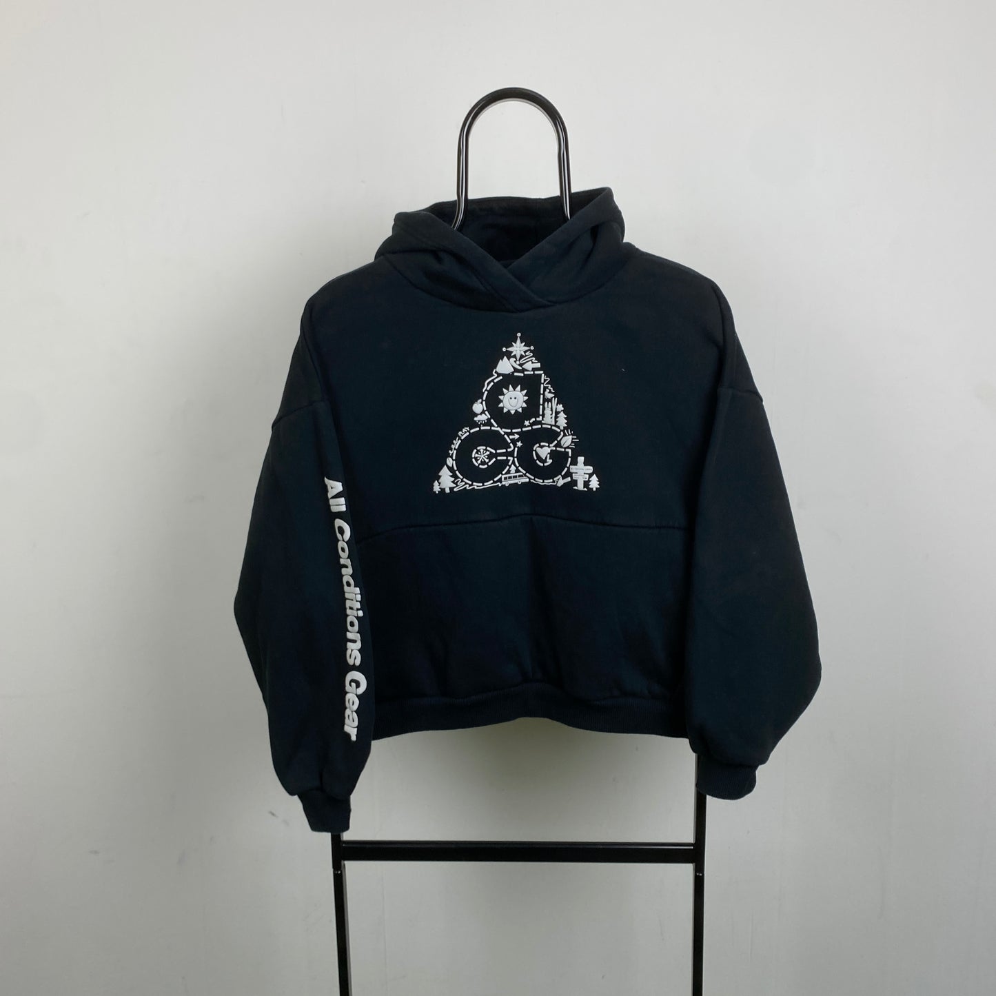 00s Nike ACG Hoodie Black Womens XS