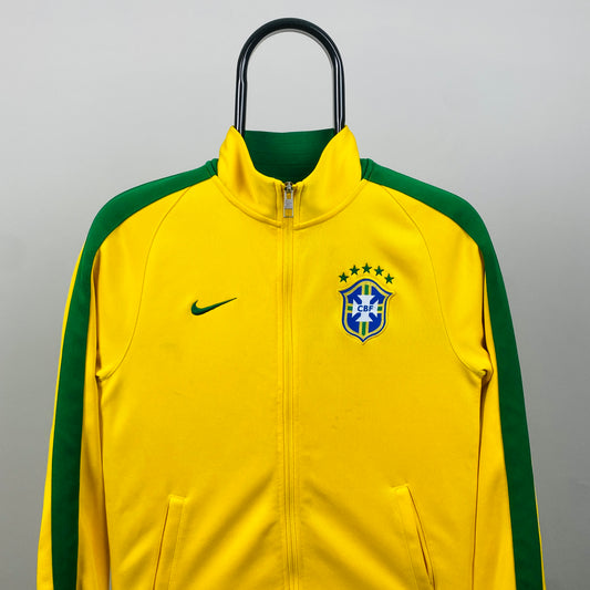 00s Nike Brazil Track Jacket Yellow Medium