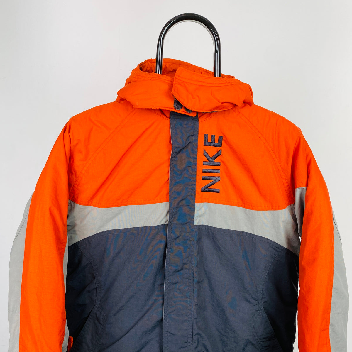 Nike jacket hotsell black and orange