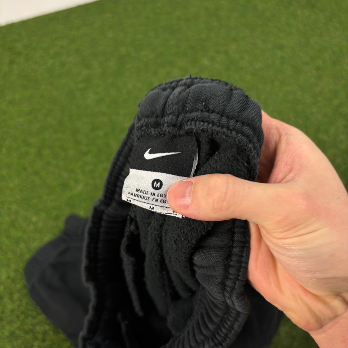 00s Nike Wide Leg Cotton Joggers Black XS