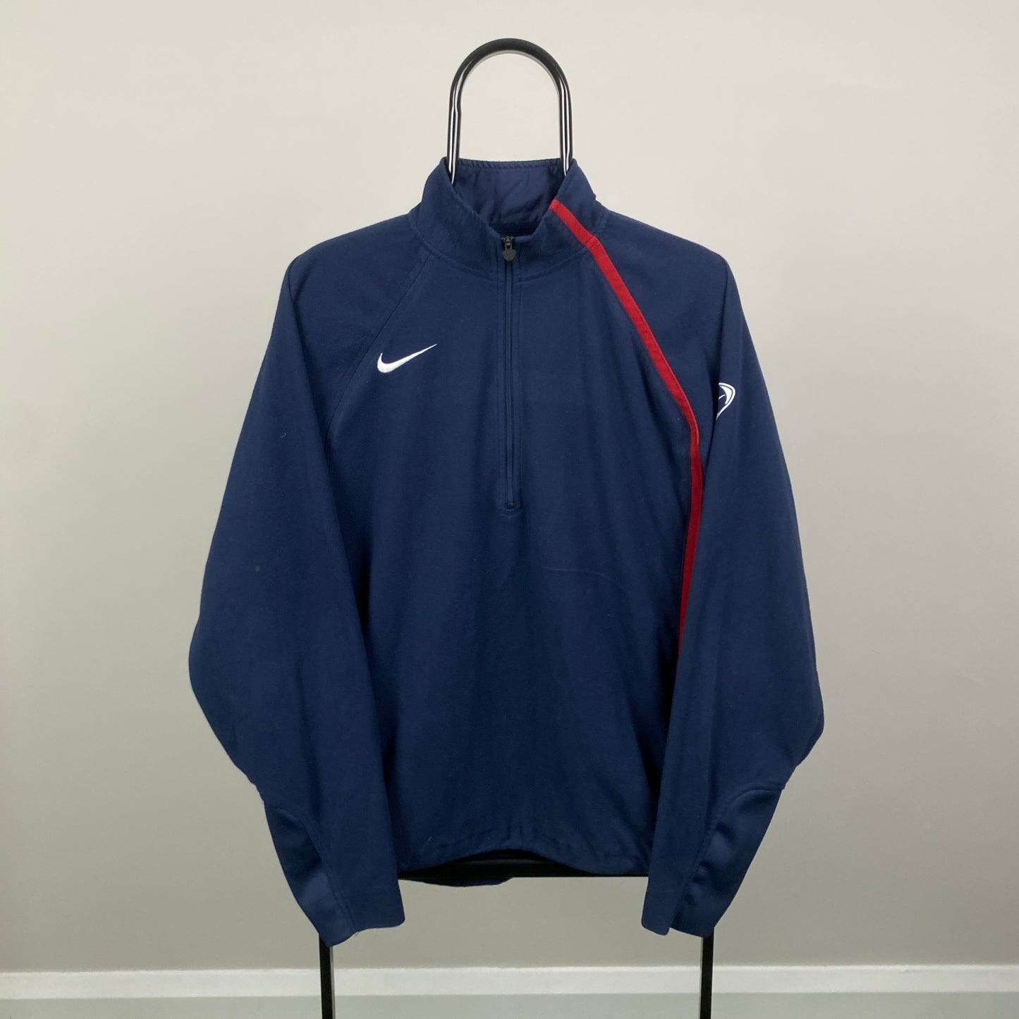 00s Nike Therma Fit Fleece Sweatshirt Blue Medium