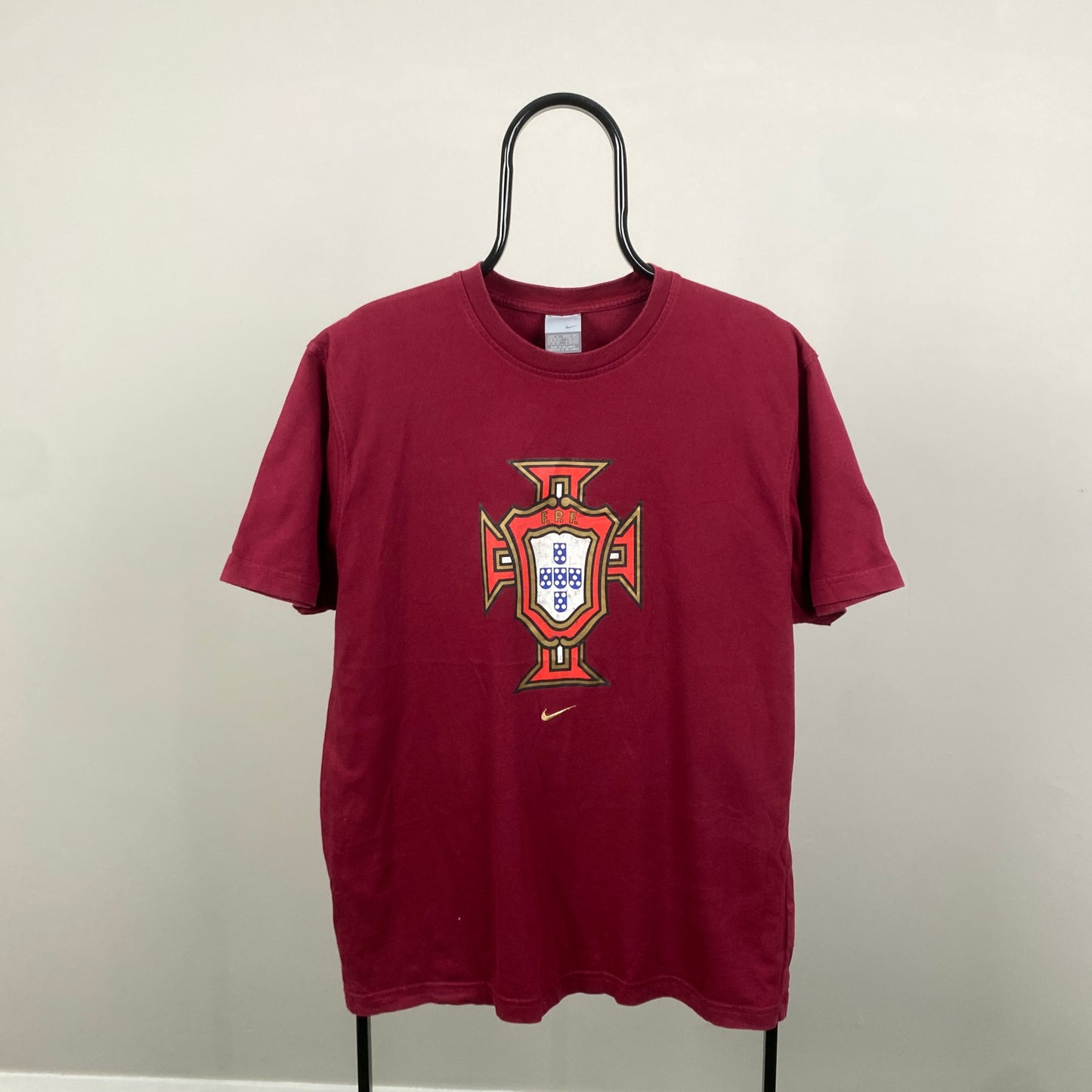 00s Nike Portugal Football T-Shirt Red XL