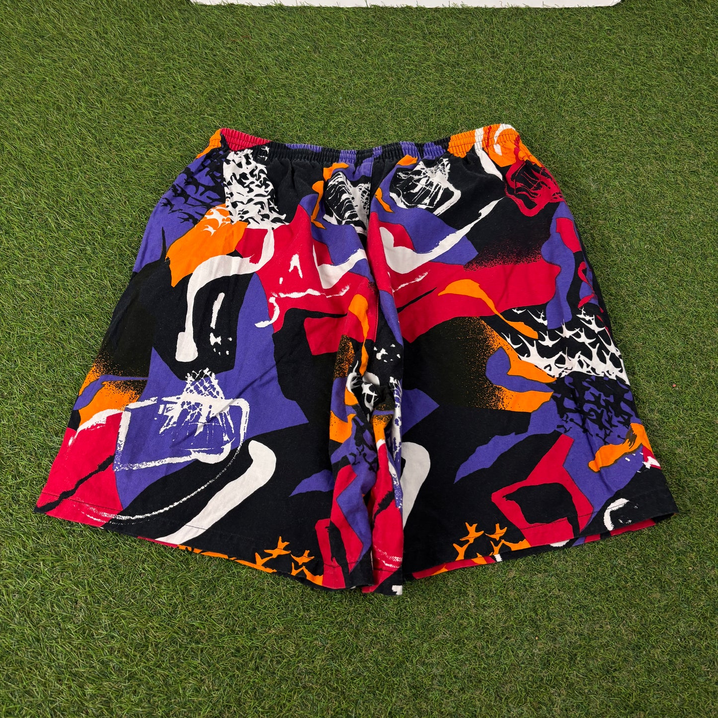 90s Nike Air Jordan 8 Shorts Red Large