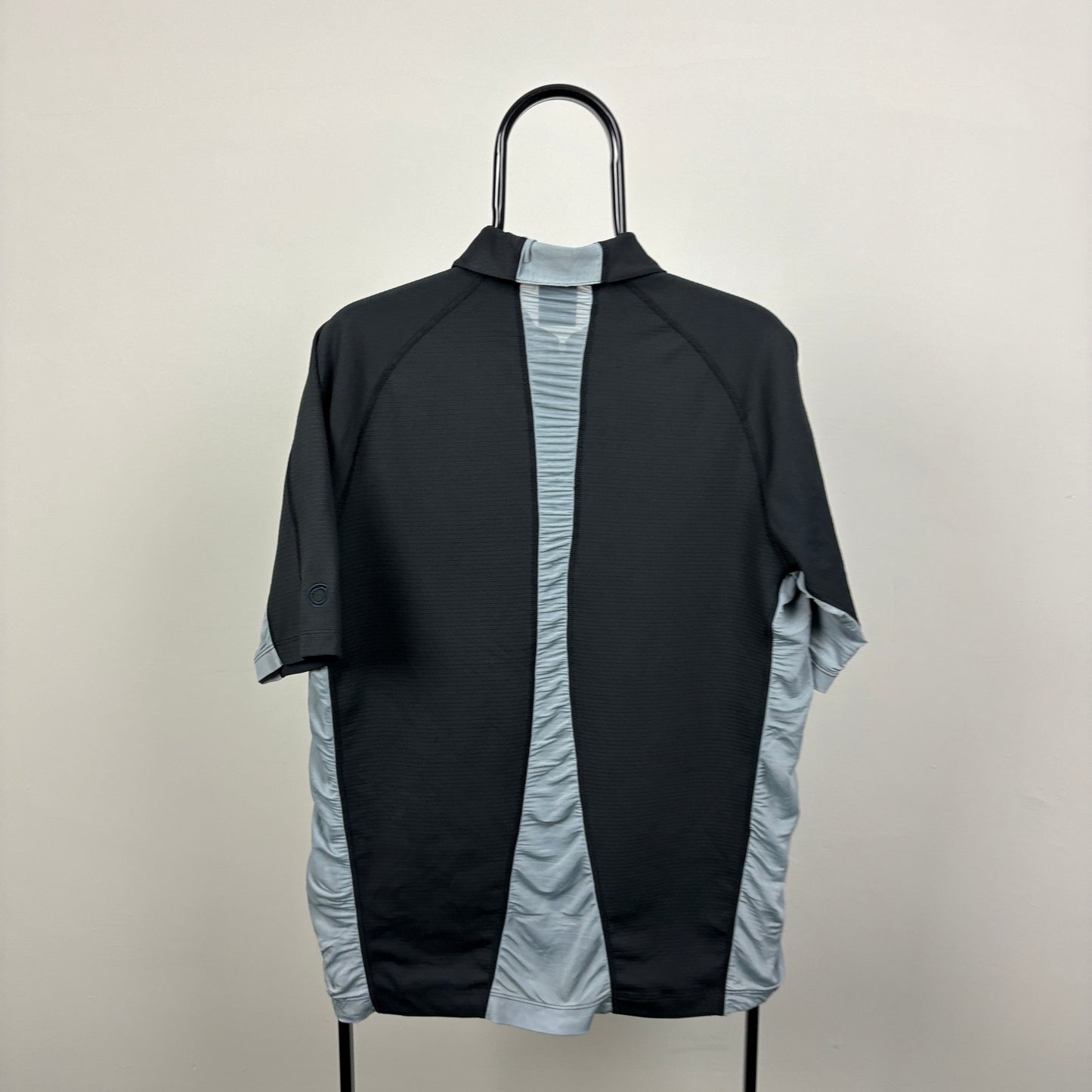 00s Nike Golf Polo T-Shirt Black Medium