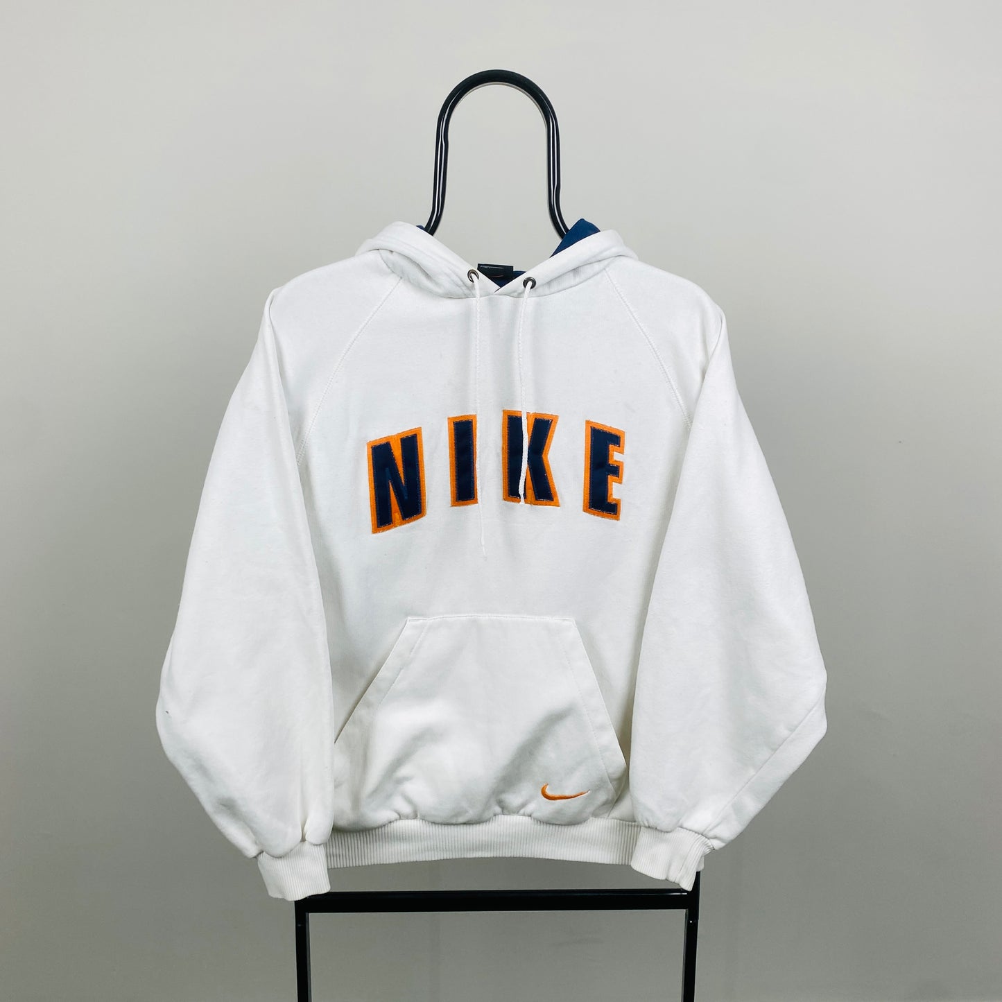 90s Nike Hoodie White Small