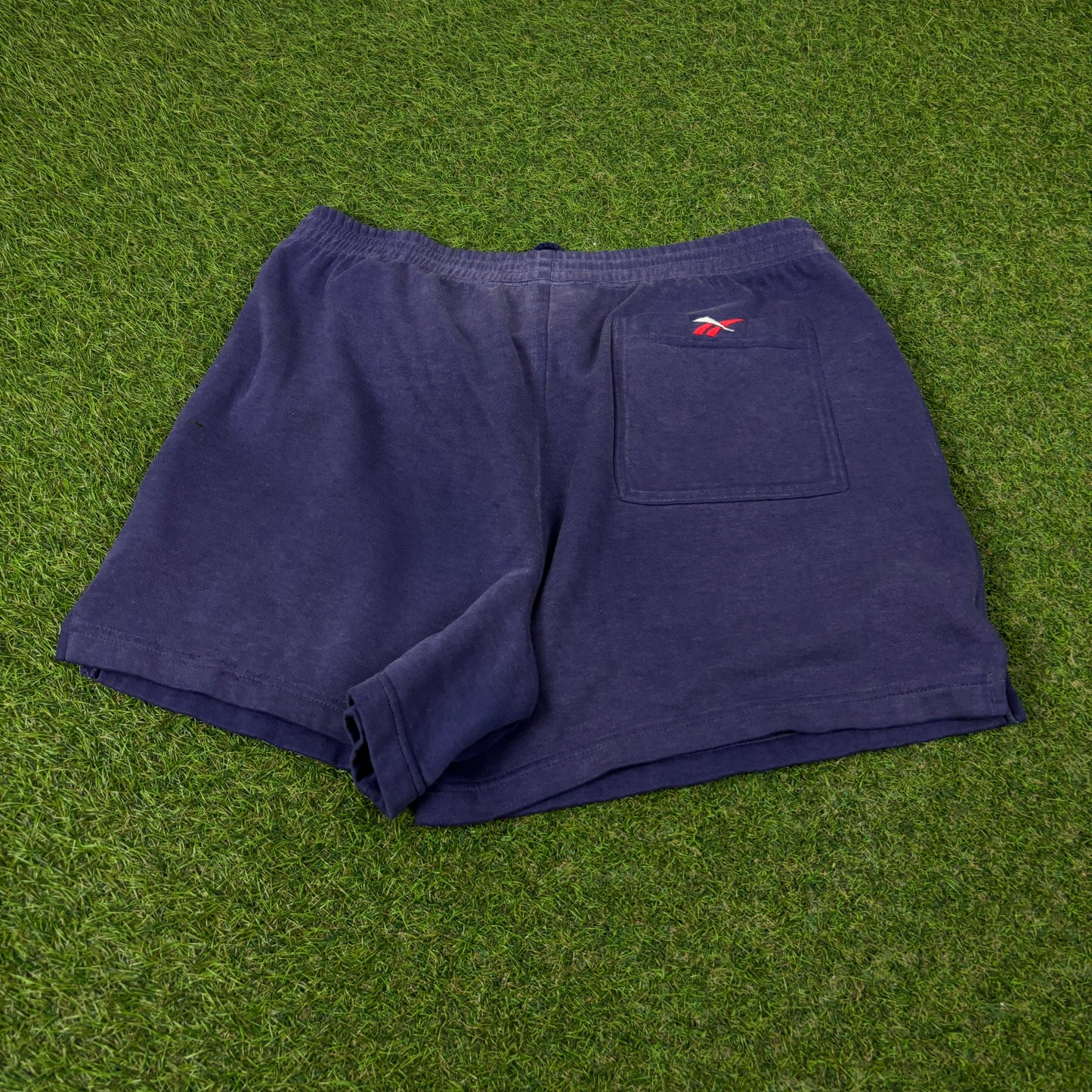 90s Reebok Cotton Shorts Blue Large