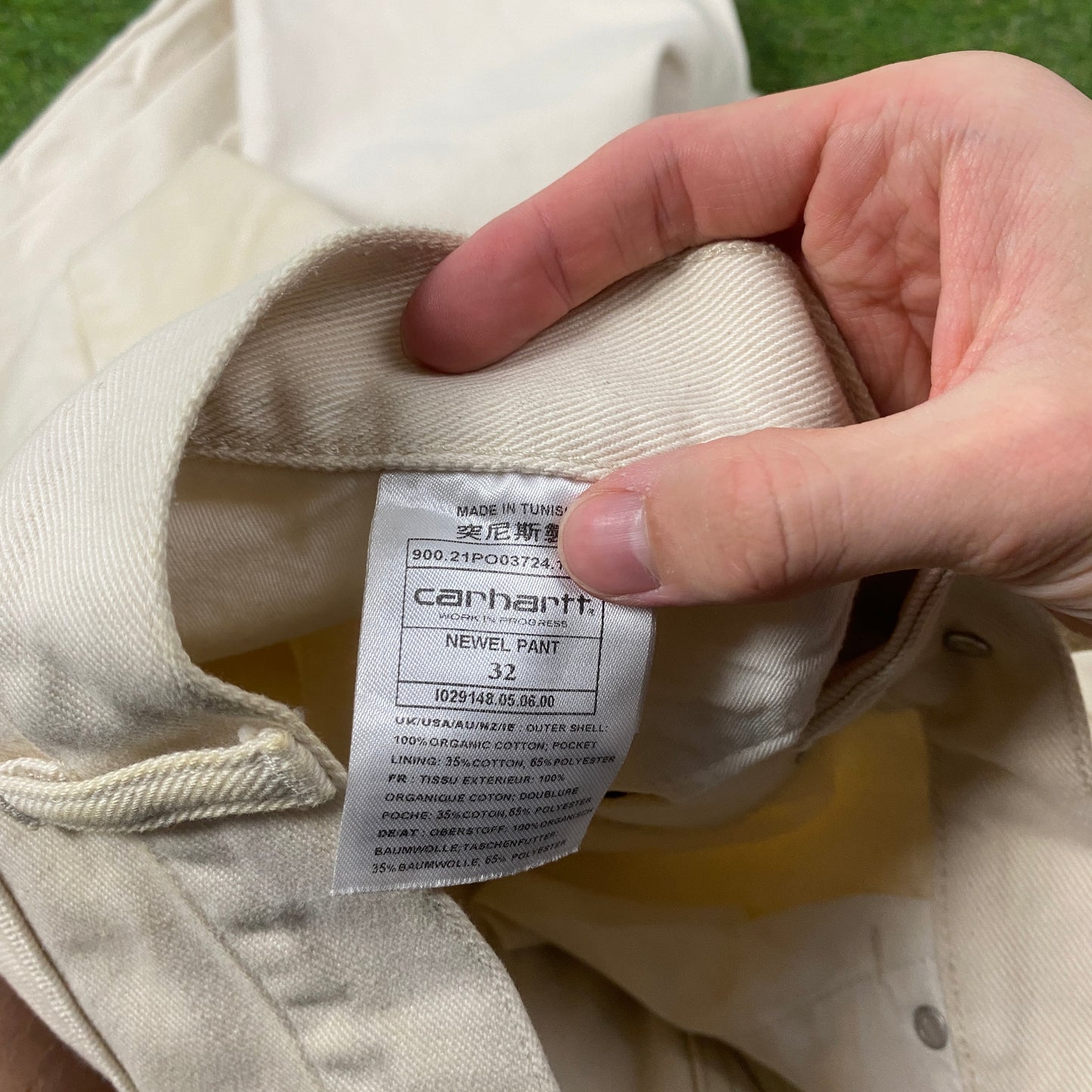00s Carhartt Newel Cargo Trousers Brown 32 Medium Joggers