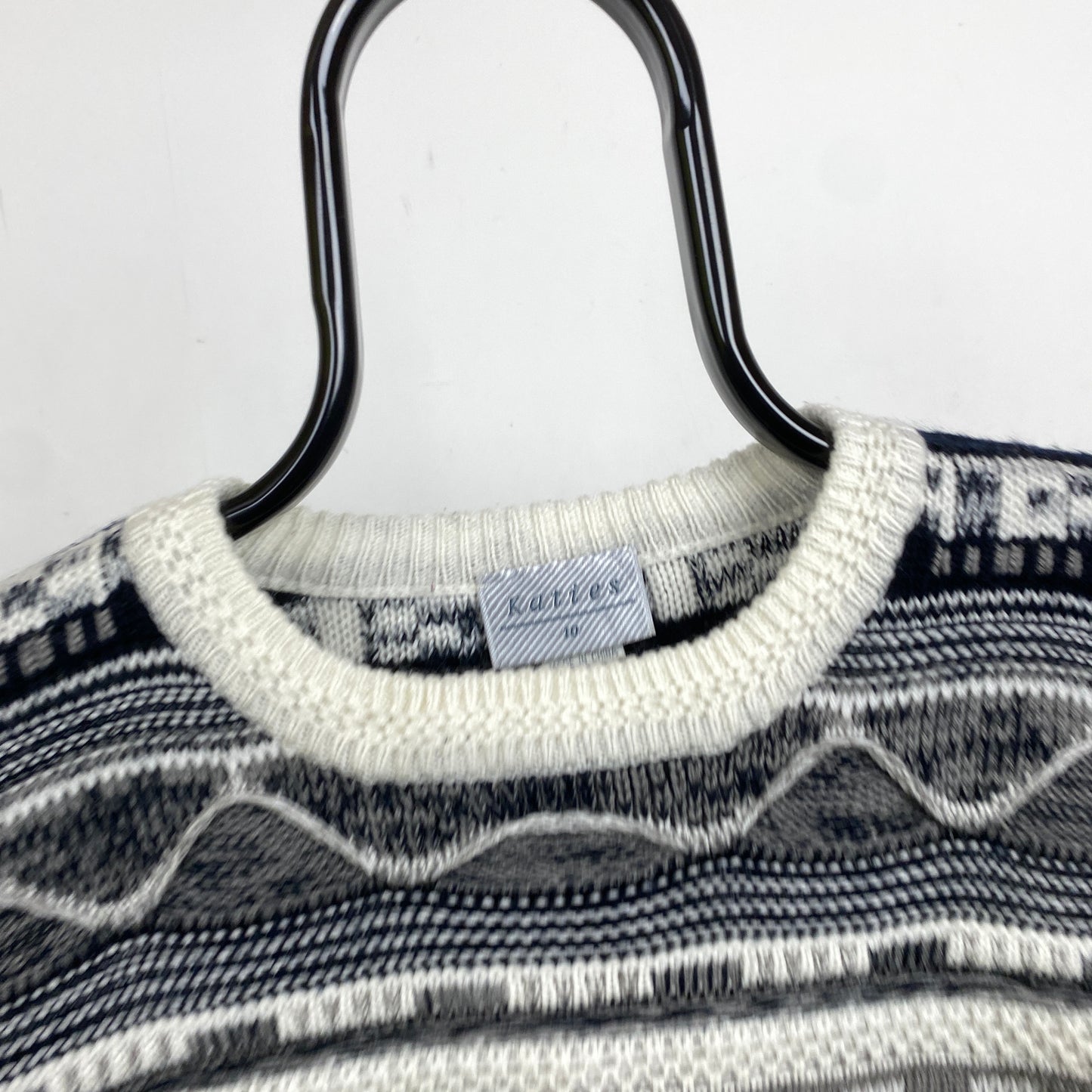 Retro Coogi Style Sweatshirt Black Large