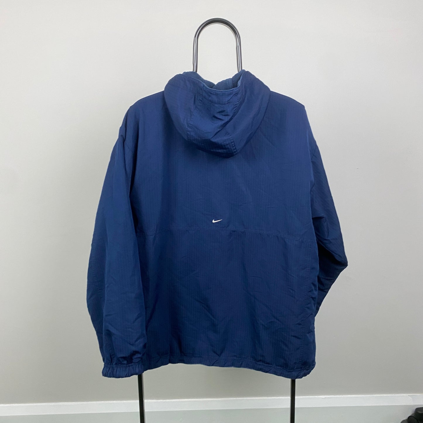 00s Nike Tn Air Reversible Fleece Coat Jacket Blue Large