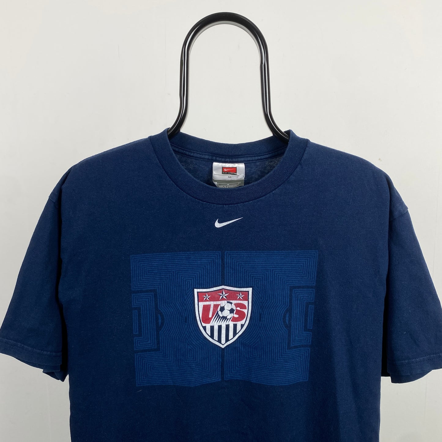 00s Nike USA Football T-Shirt Blue Medium