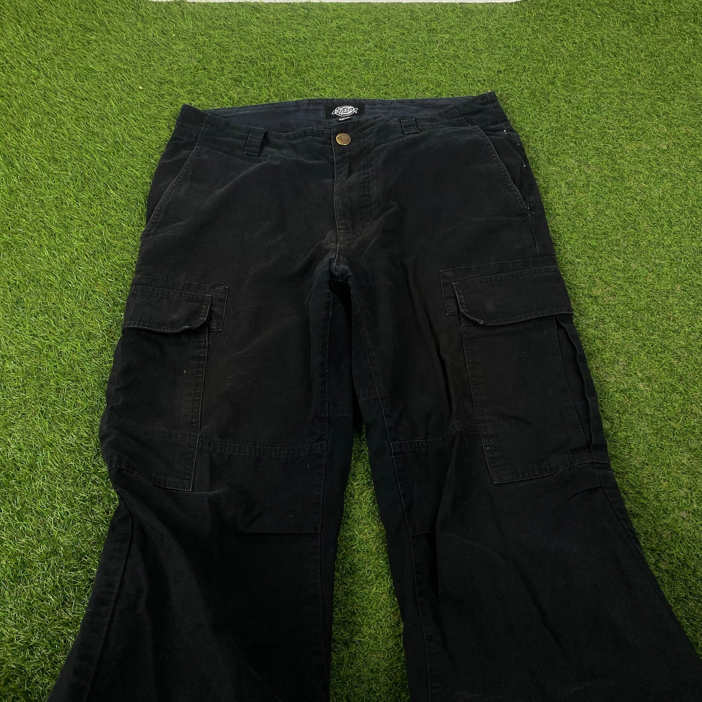 00s Dickies Cargo Trousers Joggers Black Medium