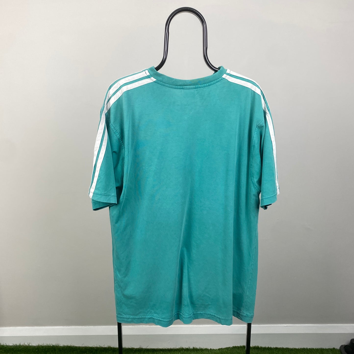 90s Adidas T-Shirt Green Large