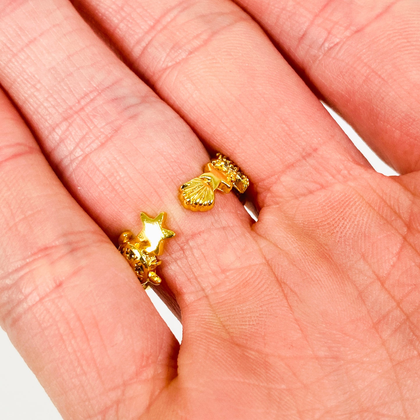 Vintage Adjustable Beach Ring Gold