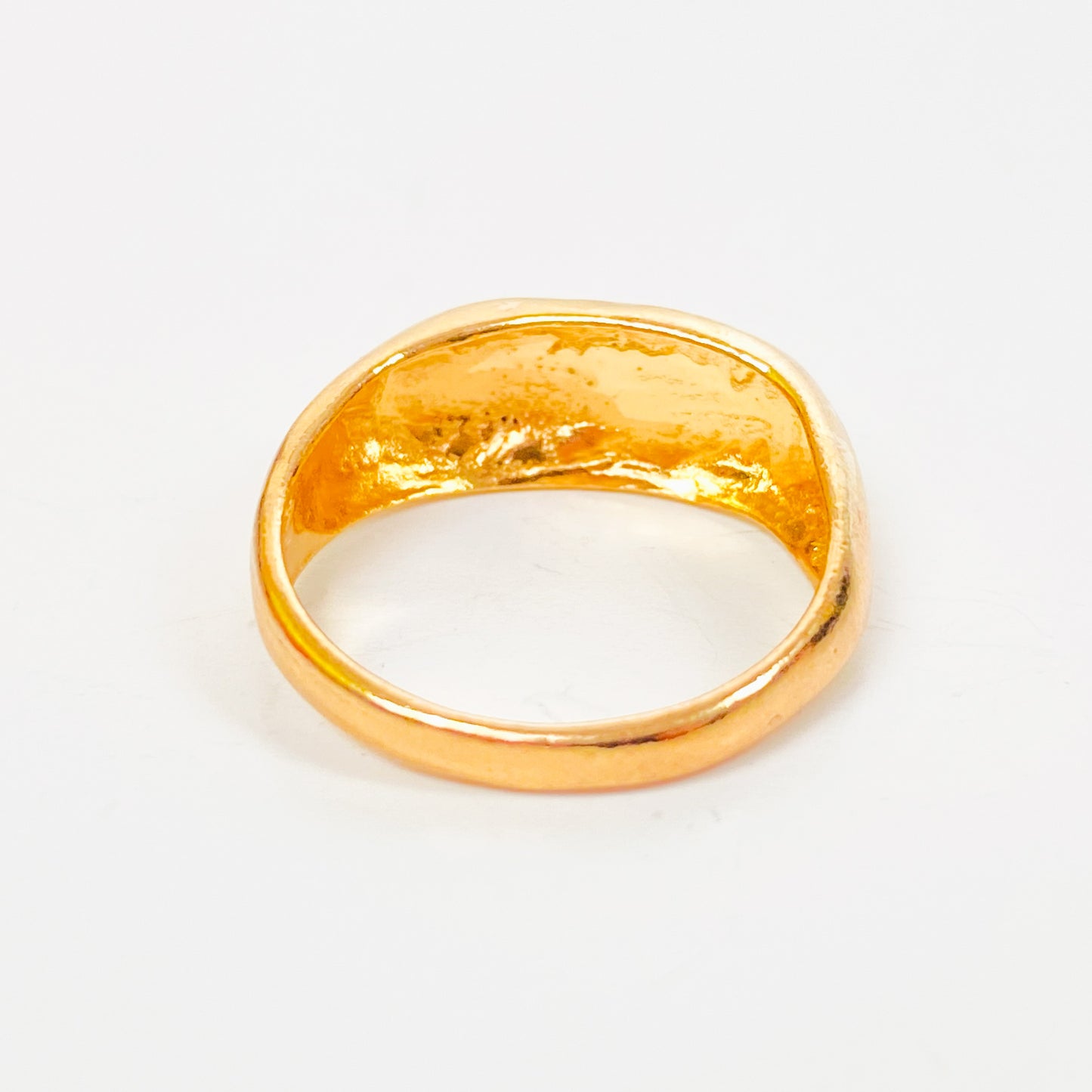 Signet Block Ring Gold