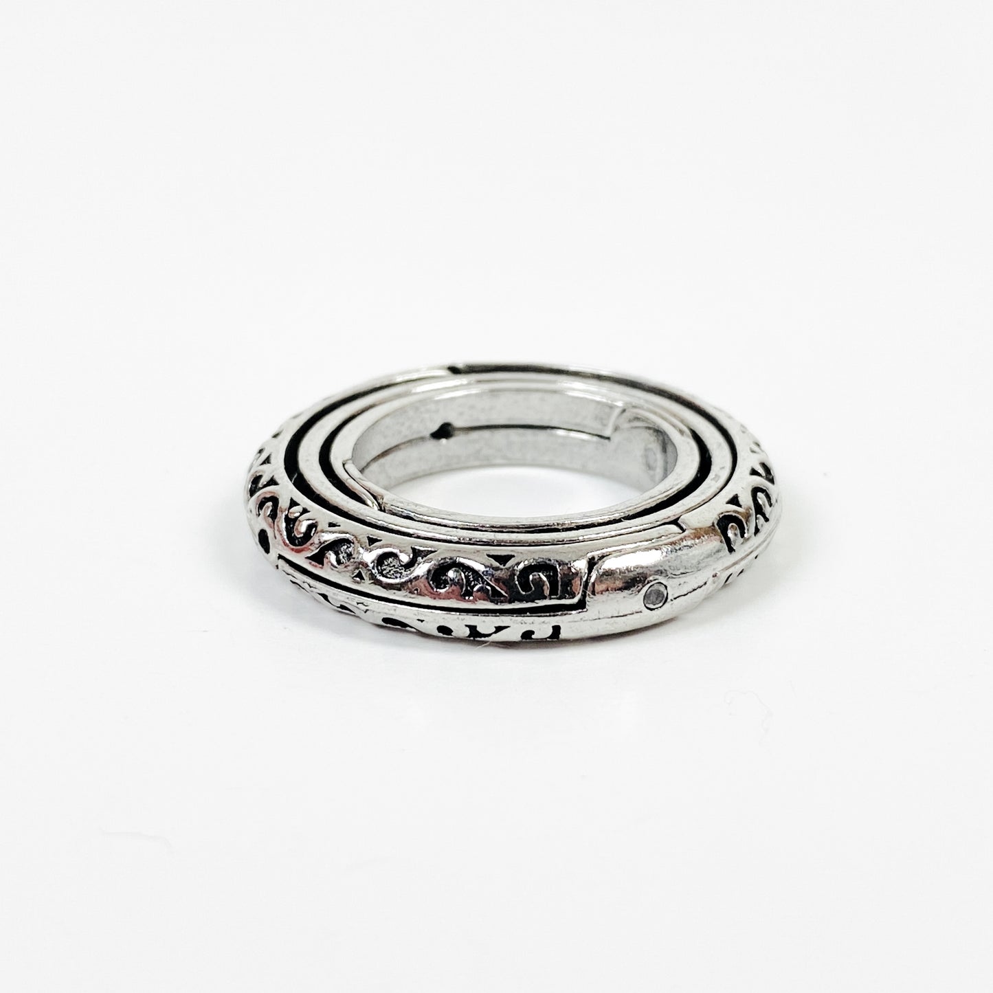 Retro Vintage Sculpture Ring Silver