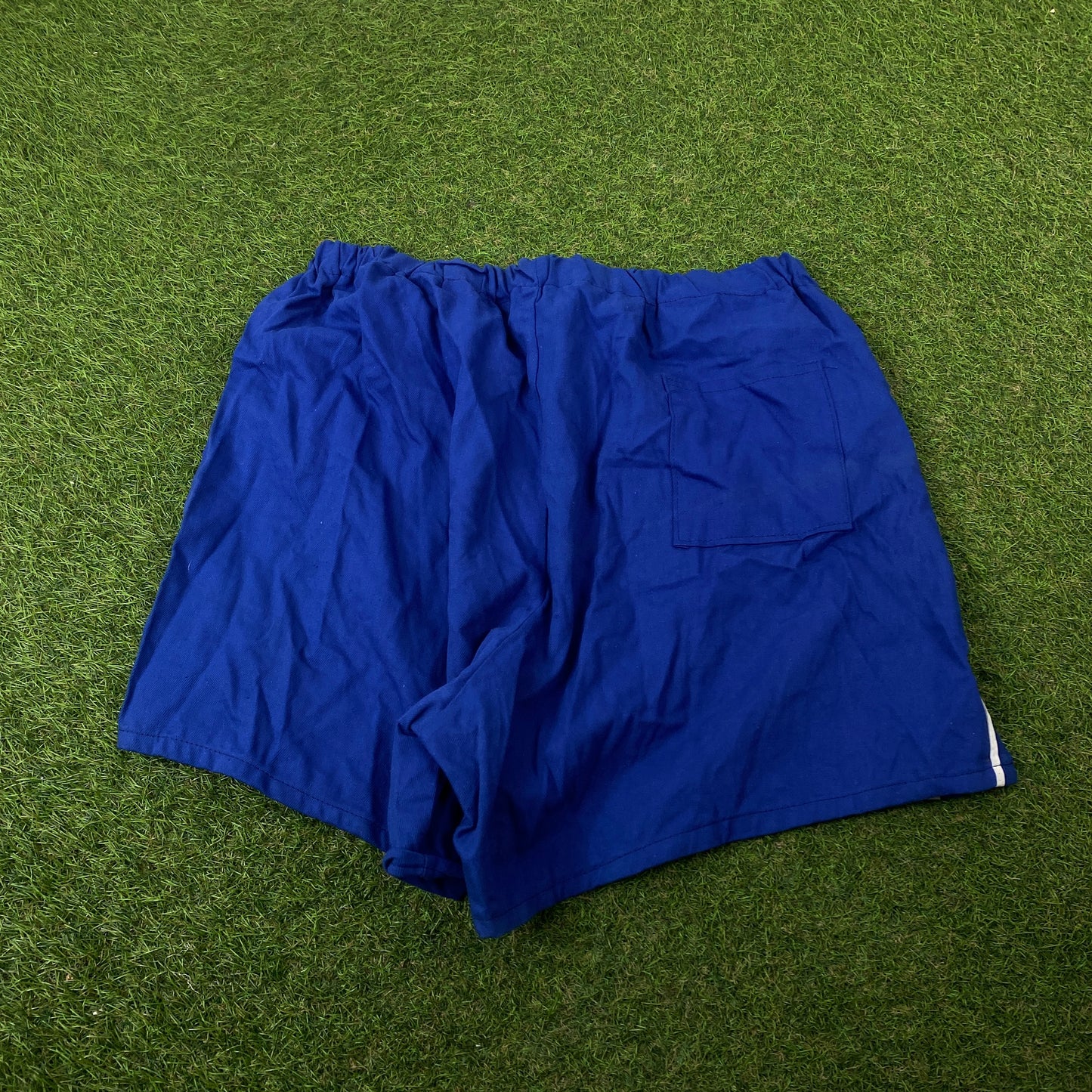 Retro Striped Sprinter Shorts Blue 2XL
