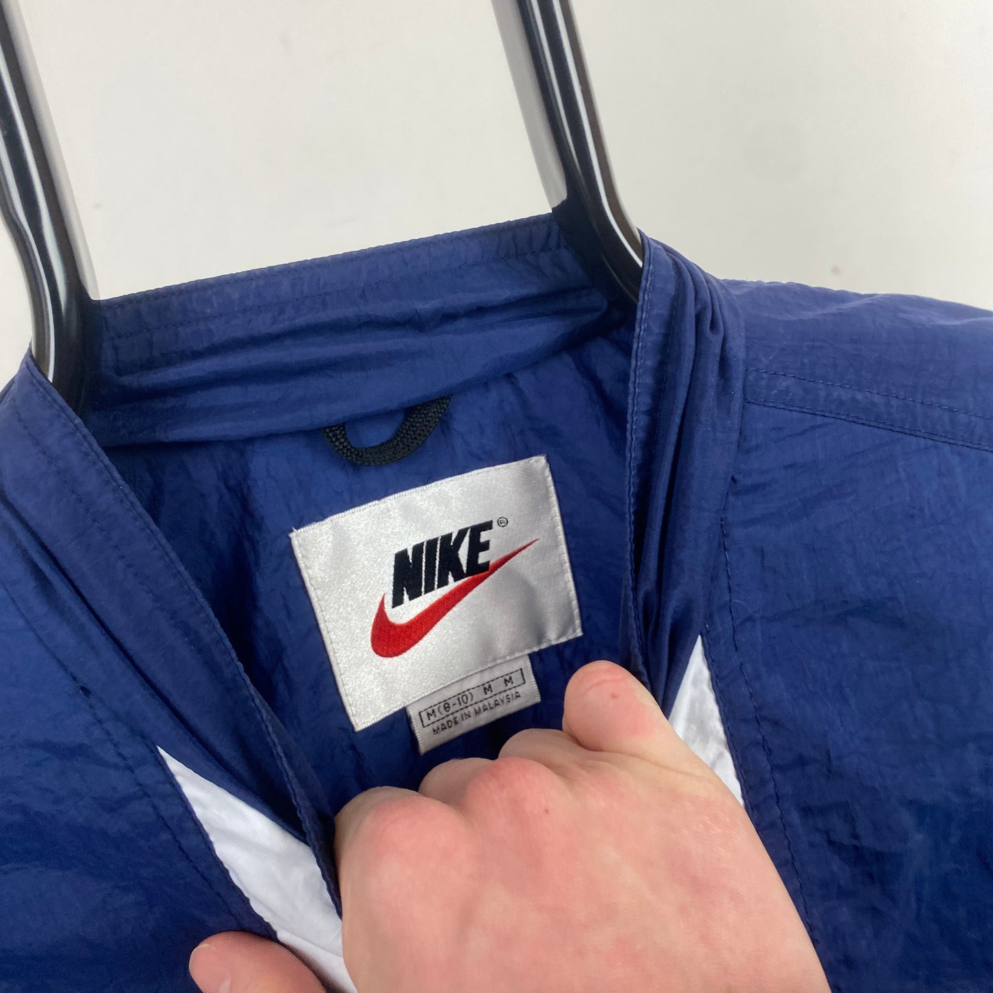 90s Nike Windbreaker Jacket Blue Medium