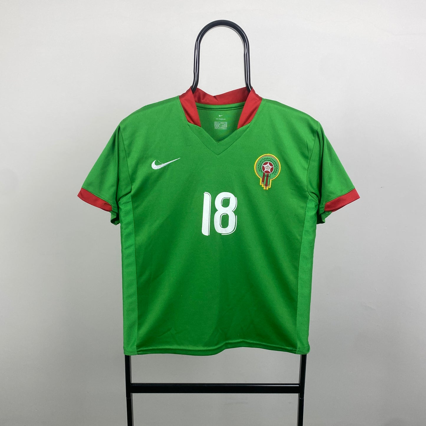 00s Nike Morocco El Boukhari Football Shirt T-Shirt Green Small