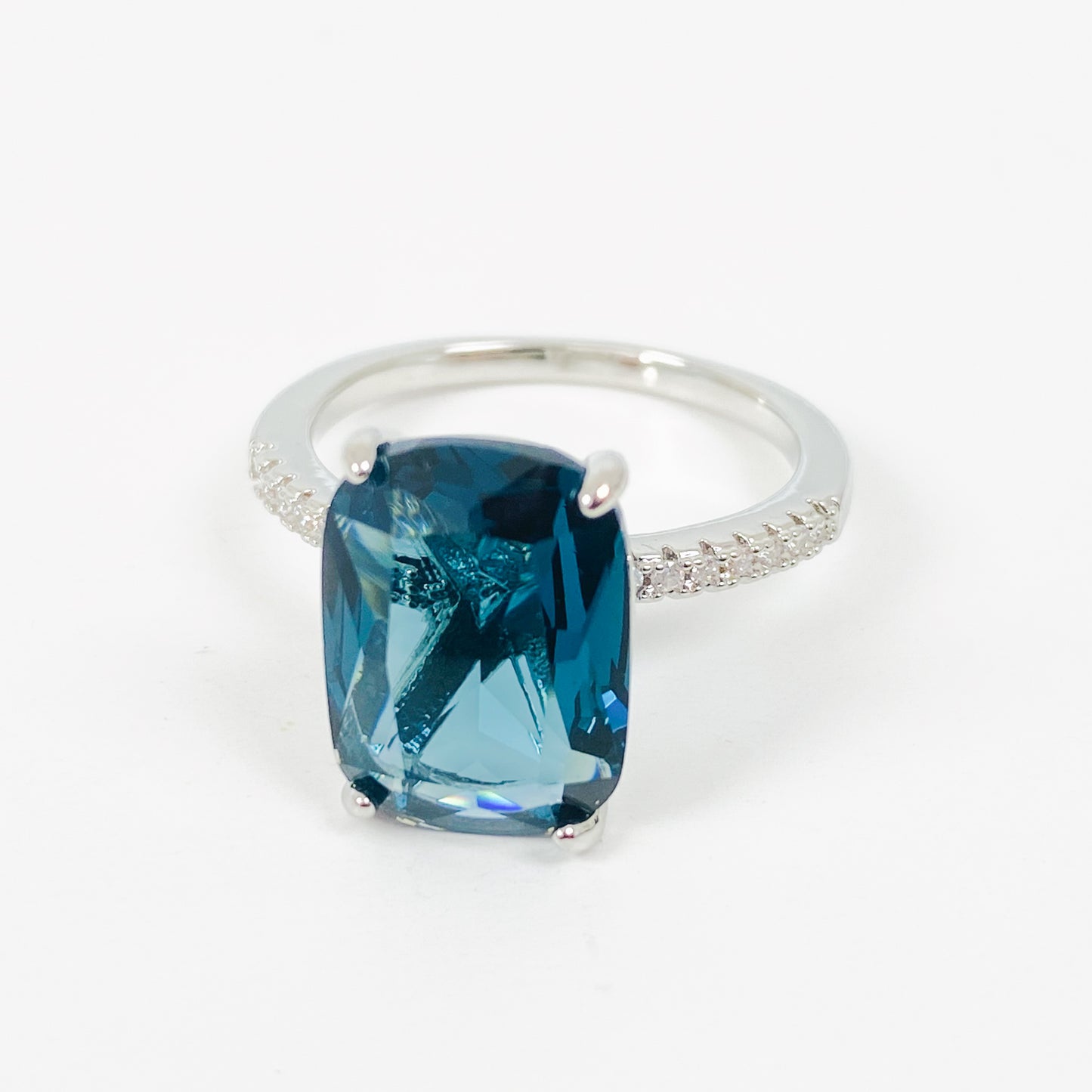 Vintage Signet Block Ring Silver