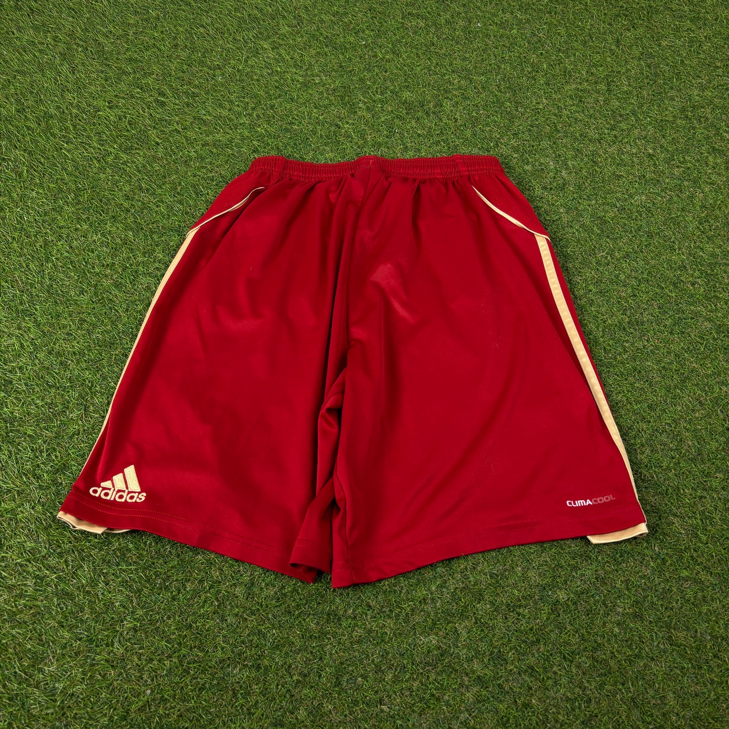 00s Adidas Bayern Munich Football Shorts Red Small