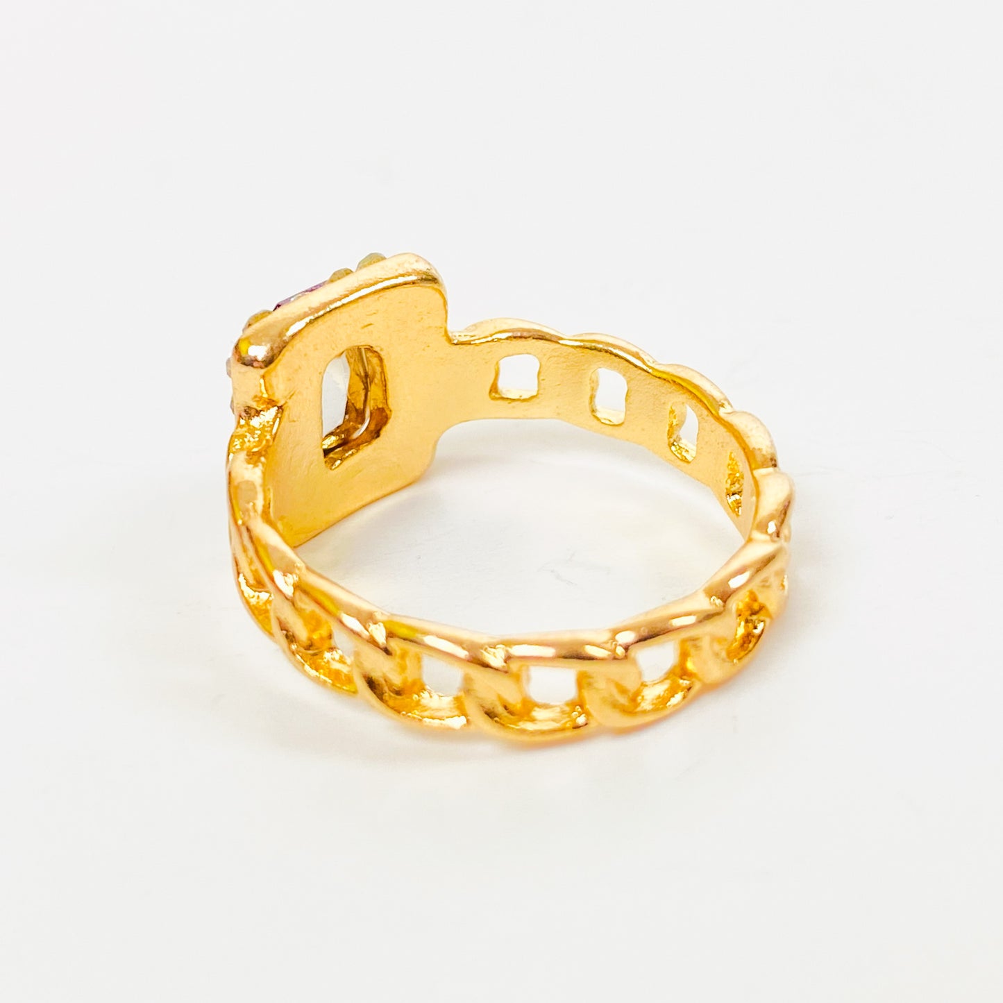 Garnet Zircon Ring Gold