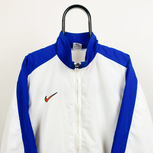 90s Nike Netherlands Windbreaker Jacket White Medium