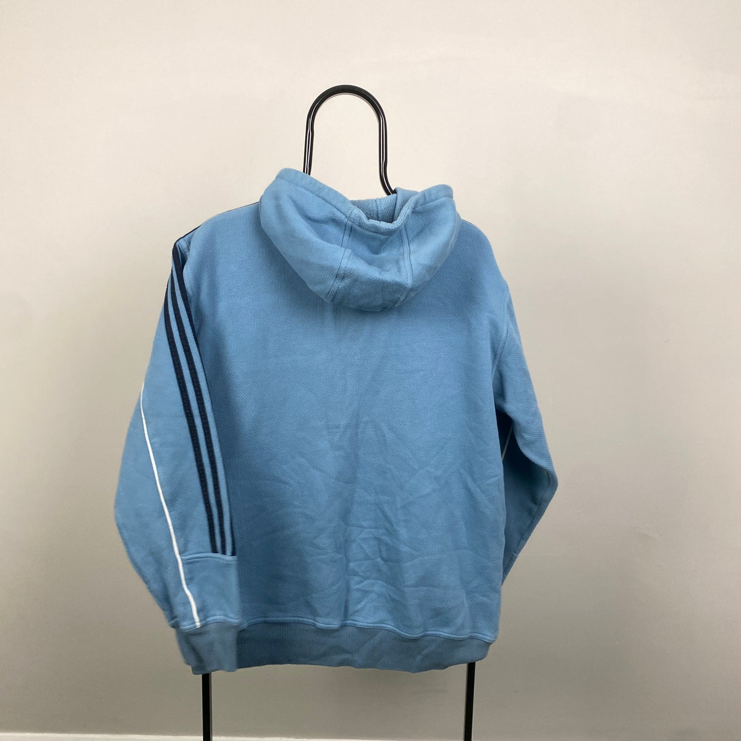 00s Adidas Hoodie Blue Large