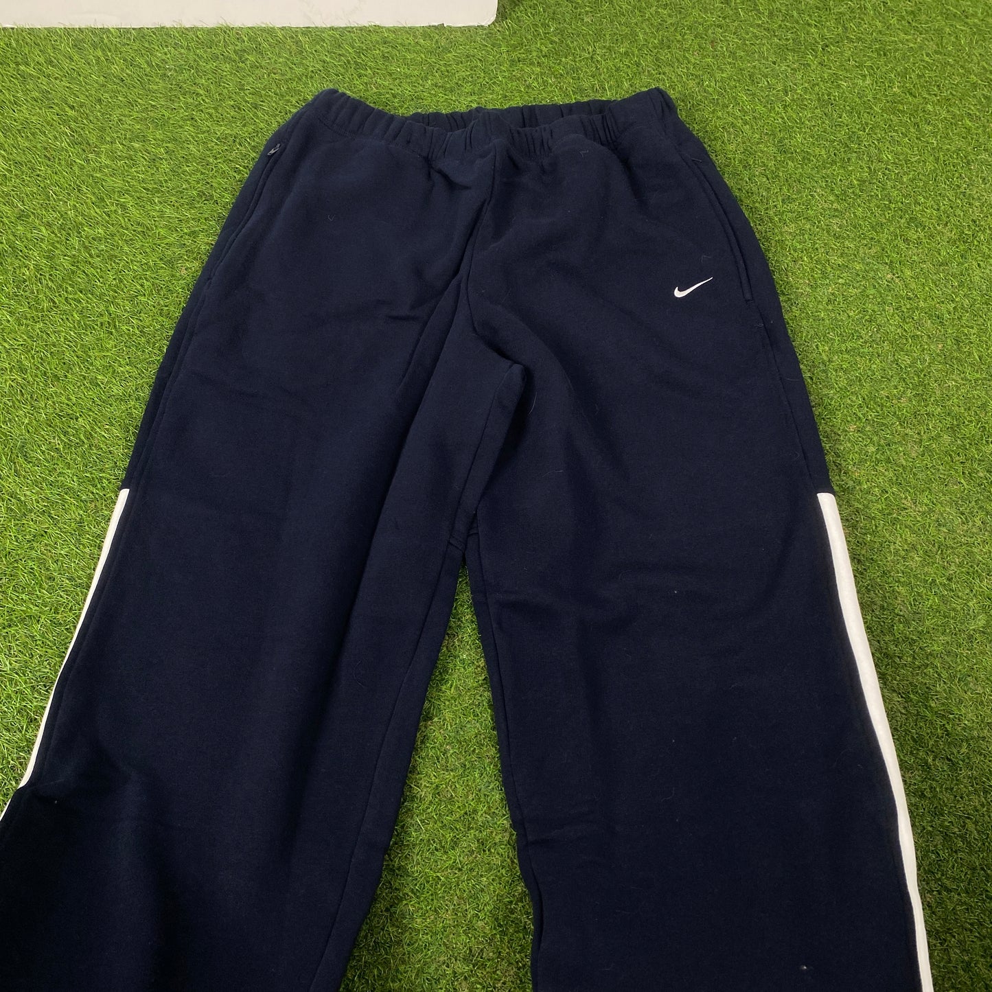 00s Nike Wide Leg Cotton Joggers Blue XL