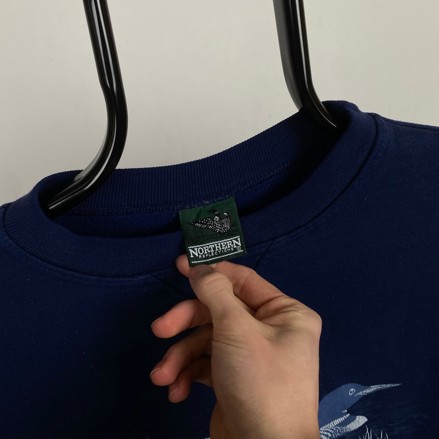 Retro Duck Sweatshirt Blue XL