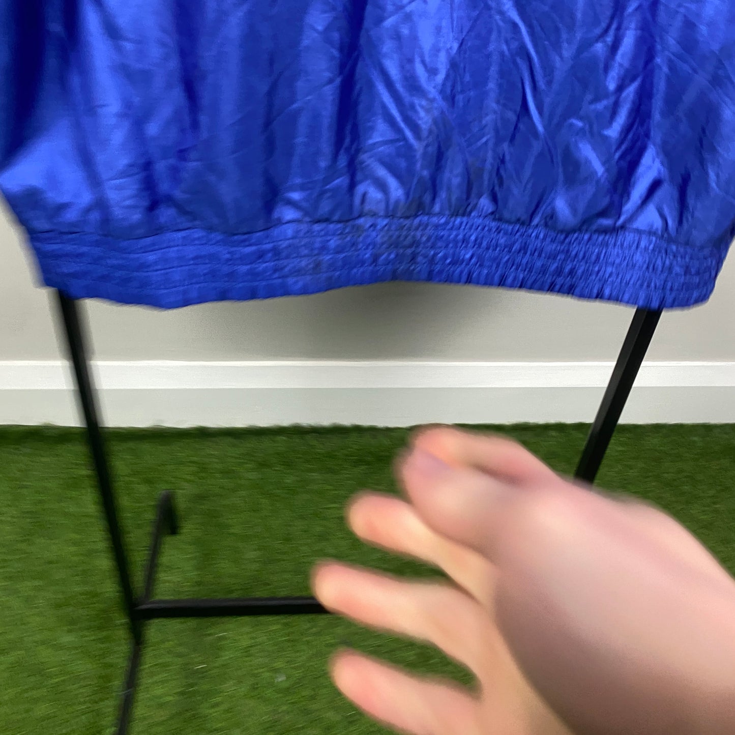 90s Adidas Windbreaker Jacket Blue Large