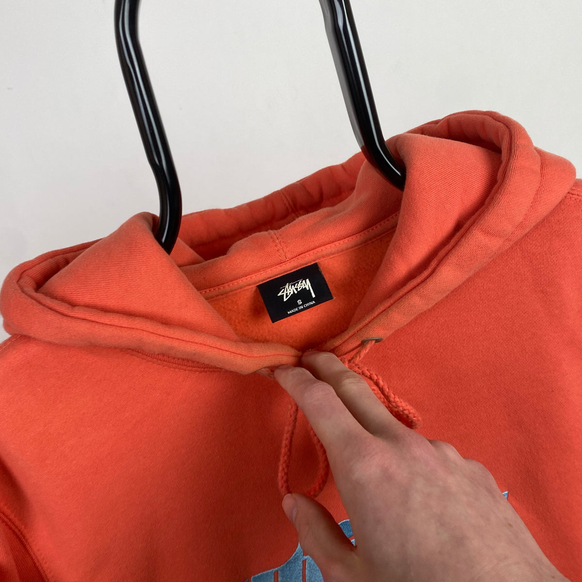 00s Stussy Hoodie Orange Small