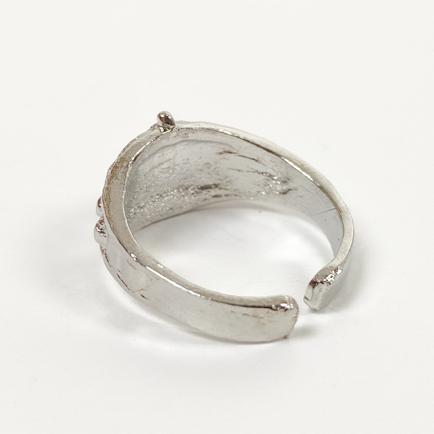 Watch Ring Silver Adjustable