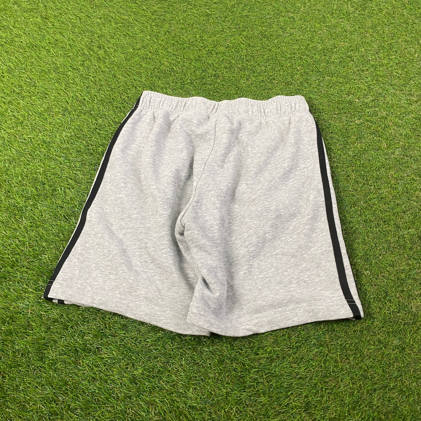 00s Adidas Cotton Shorts Grey Small