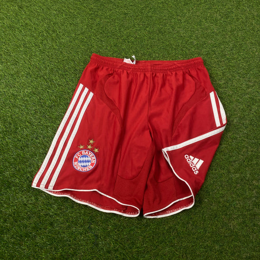 00s Adidas Bayern Munich Football Shorts Red Large